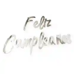 Banderín Felíz Cumpleaños Letra Cursiva