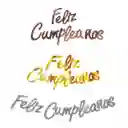 Banderín Felíz Cumpleaños Letra Cursiva