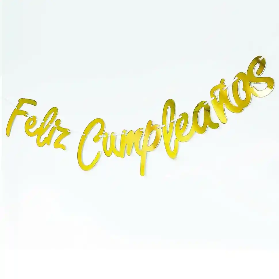 Banderín Felíz Cumpleaños Letra Cursiva