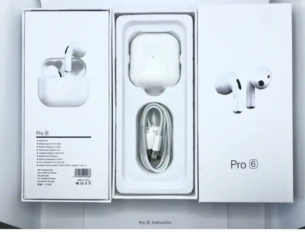 Auriculares Inalámbricos Bluetooth Pro 6