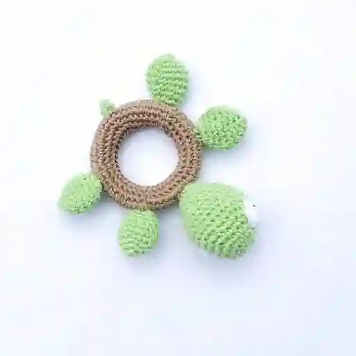 Sonajero Bebés Crochet Tortuguita