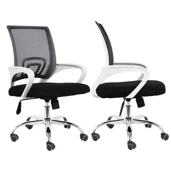 Silla De Oficina Colors Premium Negro Blanco