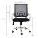 Silla De Oficina Colors Premium Negro Blanco