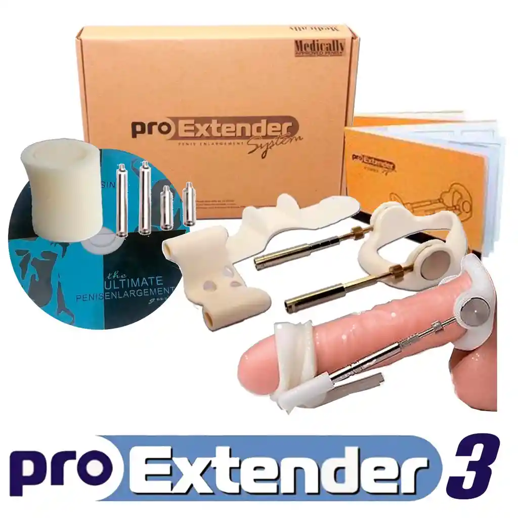 Alargador Del Pene Pro Extender 3 Científicamente Probado Agranda Tu Miembro 5cm