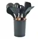 Set 12 Utensilios De Cocina Silicona Resistente Calor