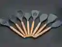 Set 12 Utensilios De Cocina Silicona Resistente Calor