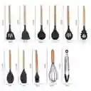 Set 12 Utensilios De Cocina Silicona Resistente Calor