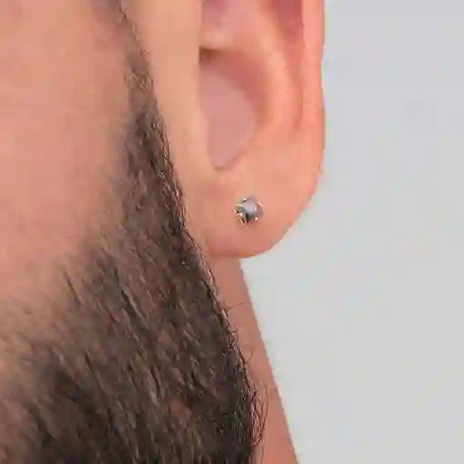 Arete Topo Circon Cuadrado Negro