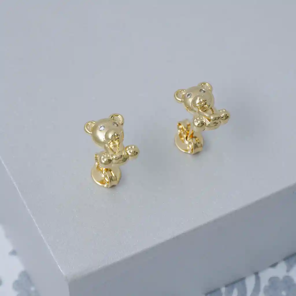 Arete Topo Osito Teddy