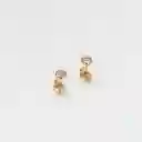 Arete Topo Circon Caja Redonda 4mm Cristal