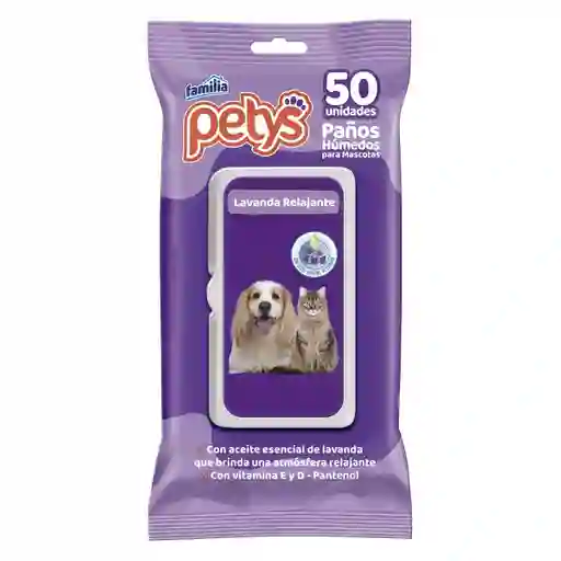 Paños Humedos Pettys Lavanda