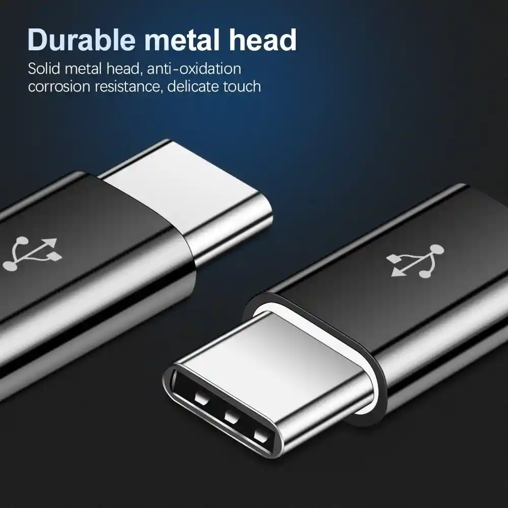 Adaptador Otg Usb Tipo C Macho A Micro Usb V8 Hembra