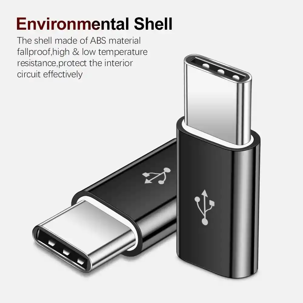 Adaptador Otg Usb Tipo C Macho A Micro Usb V8 Hembra