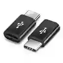 Adaptador Otg Usb Tipo C Macho A Micro Usb V8 Hembra
