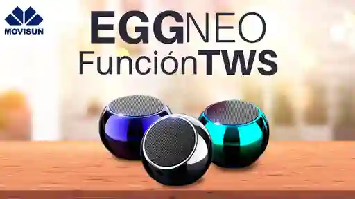 Parlante Egg Nex- Potente Sonido- Metálico- Micro Sd-tws-fm