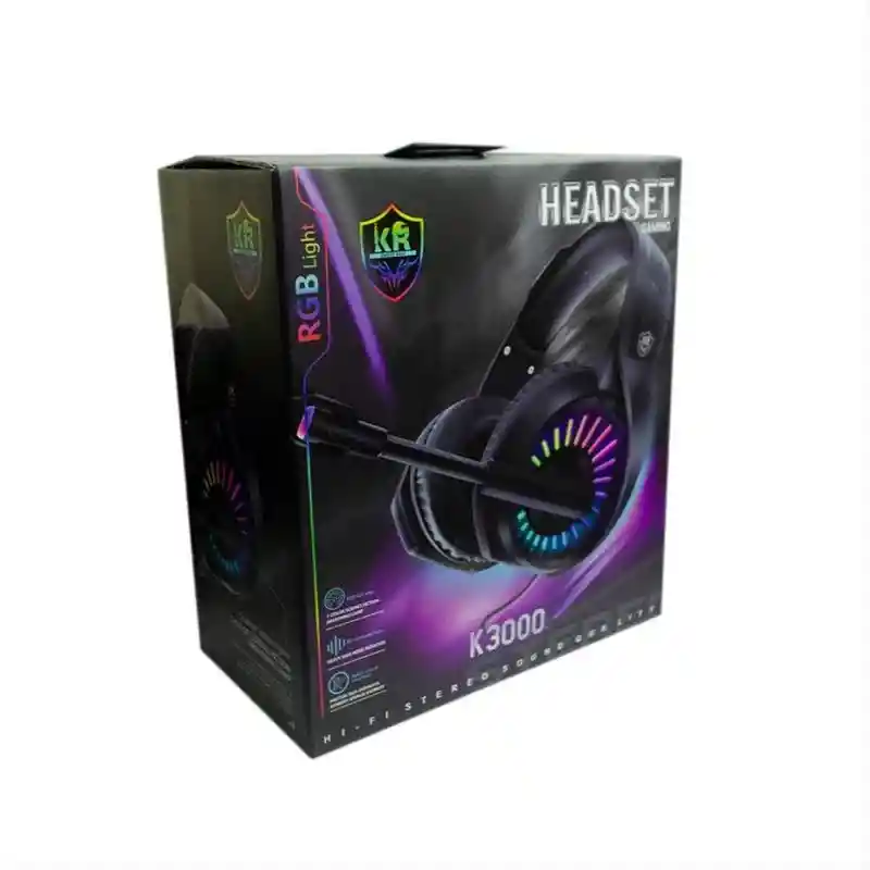 Diadema Gamer Kx3000 Rbg Reducción De Ruido Quality Sound