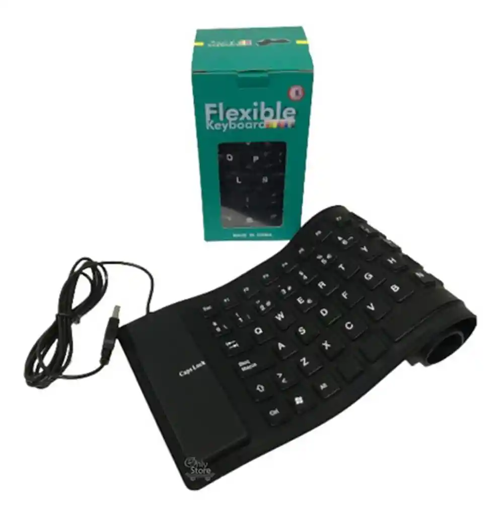 Teclado Flexible Usb Silicona Impermeable Wb-26 Keyboard