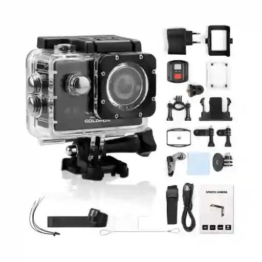 Camara Deportiva 4k Sumergible Con Control Remoto
