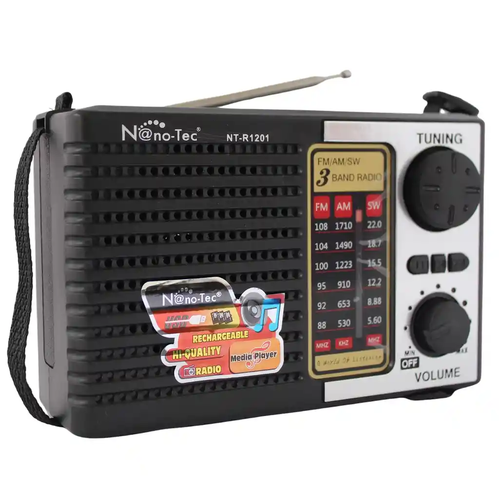 Radio Parlante Bluetooth Recargable Con Am Fm Sw