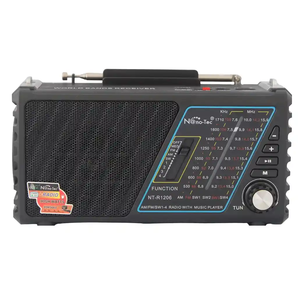 Radio Bluetooth Parlante Recargable Con Usb Y Radio Fm