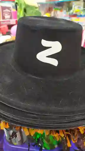 Sombrero Del Zorro En Plástico Con Antifaz
