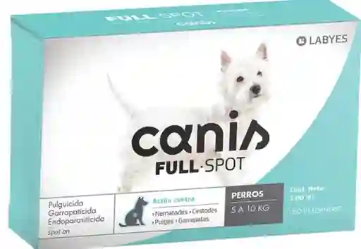 Canes Full Spot Perros De 5 A 10kg X 1ml