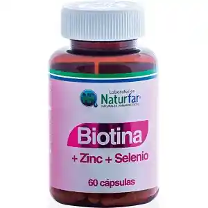 NATURFAR Biotina+Zinc+Selenio Cap X60