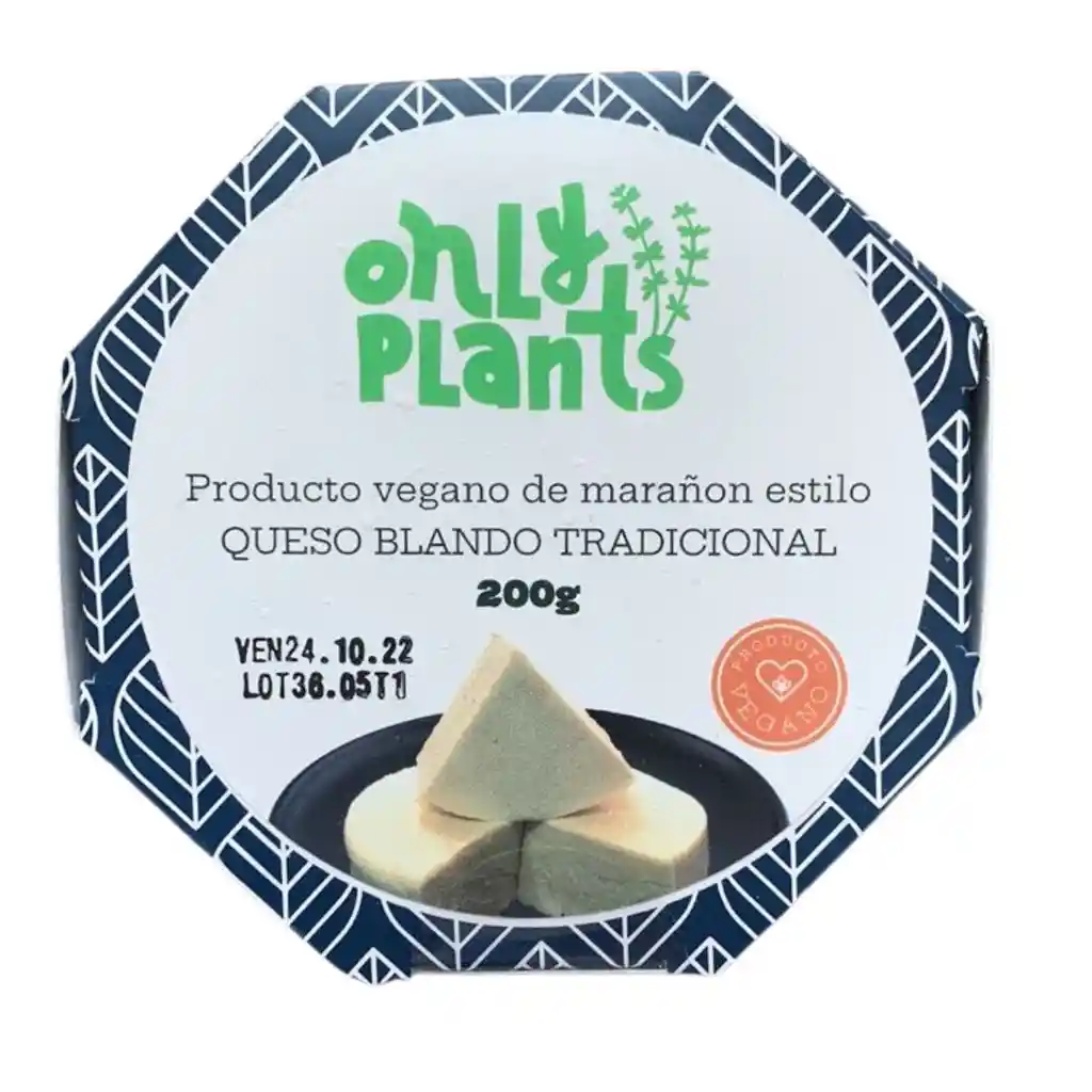 Queso Blando Tradicional - Only Plants X 200 G