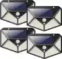 Lampara De Panel Solar Para Exteriores De 100 Led Sensor X2