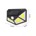 Lampara De Panel Solar Para Exteriores De 100 Led Sensor X2