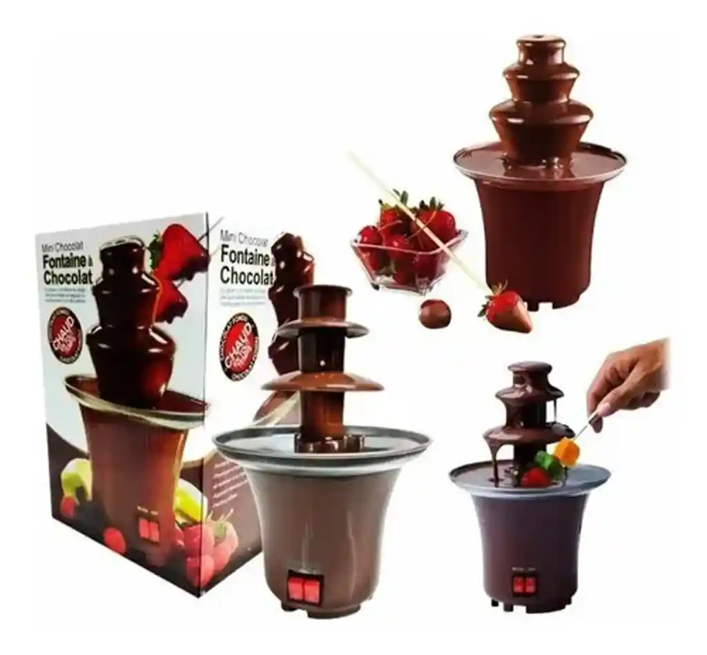 Maquina Fuente De Chocolate Eléctrica Fresas Con Chocolate