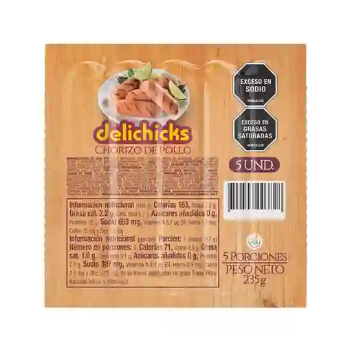 Delichicks Chorizo de Pollo