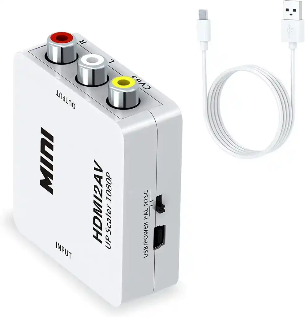 Adaptador Hdmi A Rca Convertidor Av Tv Box A Televisor Crt