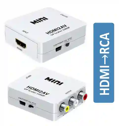 Adaptador Hdmi A Rca Convertidor Av Tv Box A Televisor Crt