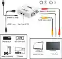 Adaptador Hdmi A Rca Convertidor Av Tv Box A Televisor Crt