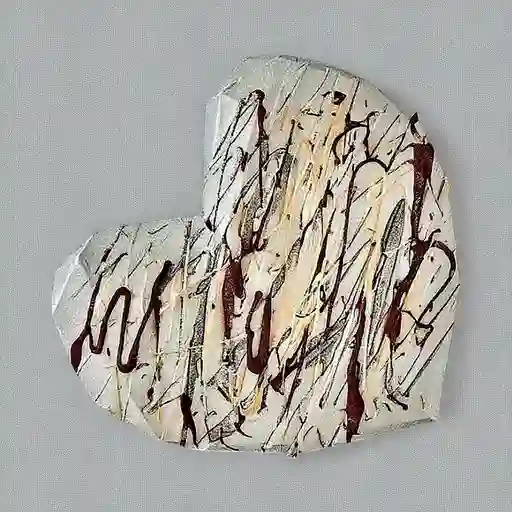 Torta Helada Corazón Chocolate Blanco