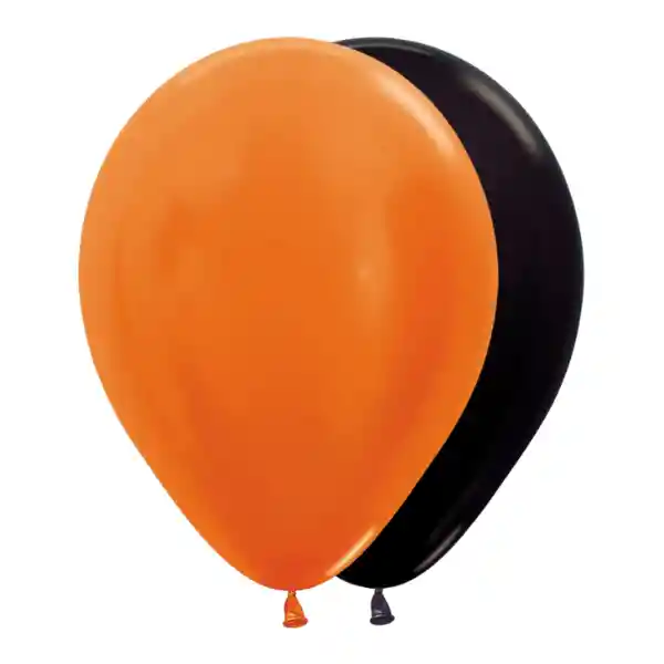 Paquete De Globos/ Bombas Colores Halloween X 12 Und