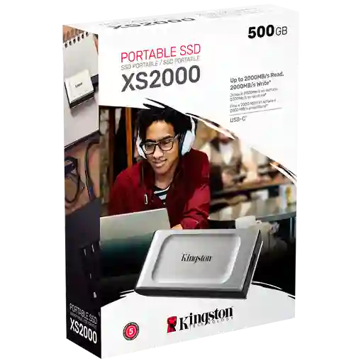 Unidad Solida Externa Kingston Xs2000 500gb