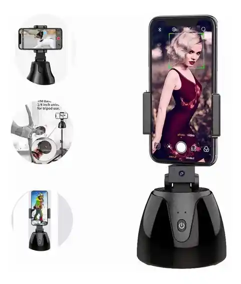 Soporte Robot Celular Selfie 360º Sensor De Auto Movimiento