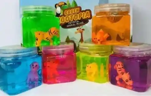 Slime X 3 Tarros Muñecos Animales