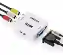 Convertidor Adaptador Señal Vga A Rca Av Audio Y Video Fhd