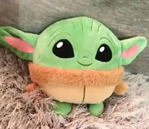 Peluche Alcancía Baby Yoda Con Luz Y Sonido Star Wars