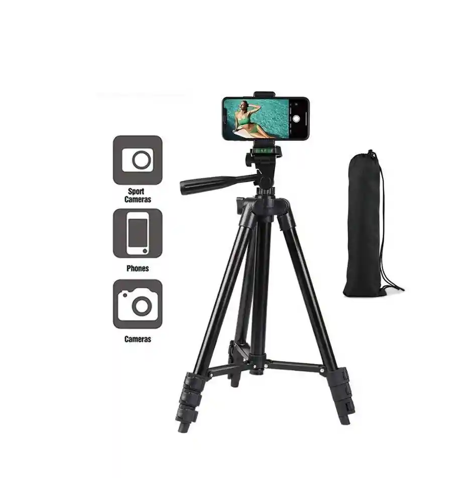 Tripode Para Camara Y Celular De Aluminio Medida 1.15cm