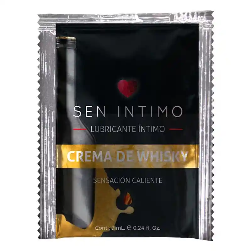 Lubricante Caliente En Sachet Crema De Whisky