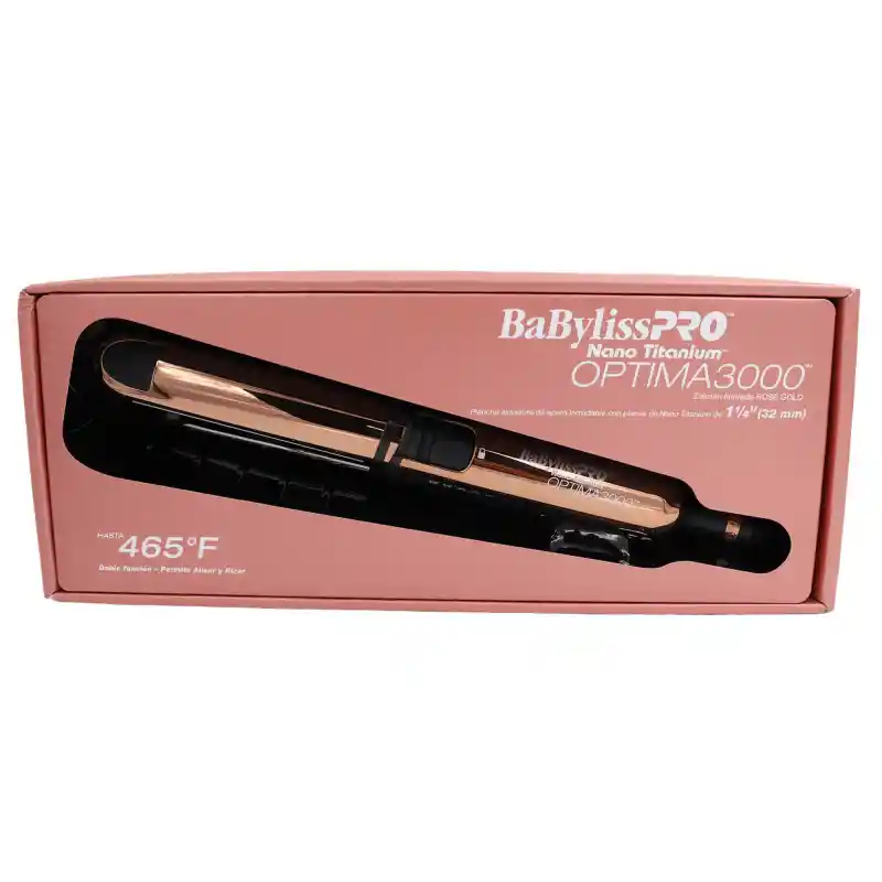 Plancha Optima 3000 (nano Titanium) Rose Gold - Babylisspro