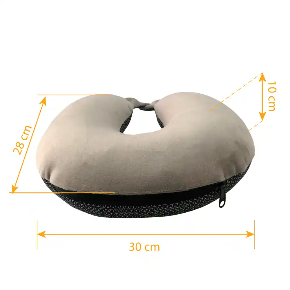 Cojin Cervical/mini Almohada 2 En 1 (negro)