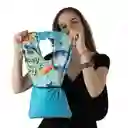 Cojin Cervical/mini Almohada 2 En 1 (azul)