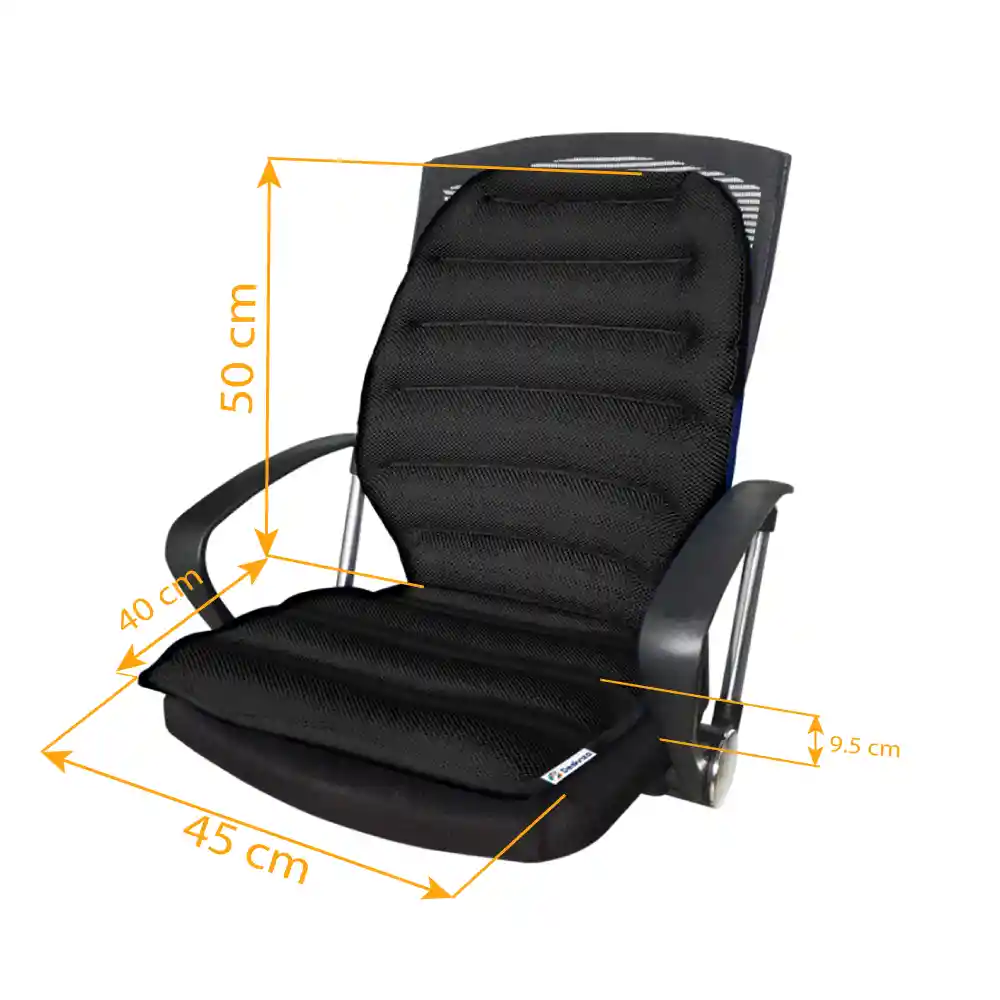 Cojin Silla Y Espaldar Ultrafresh (negro)