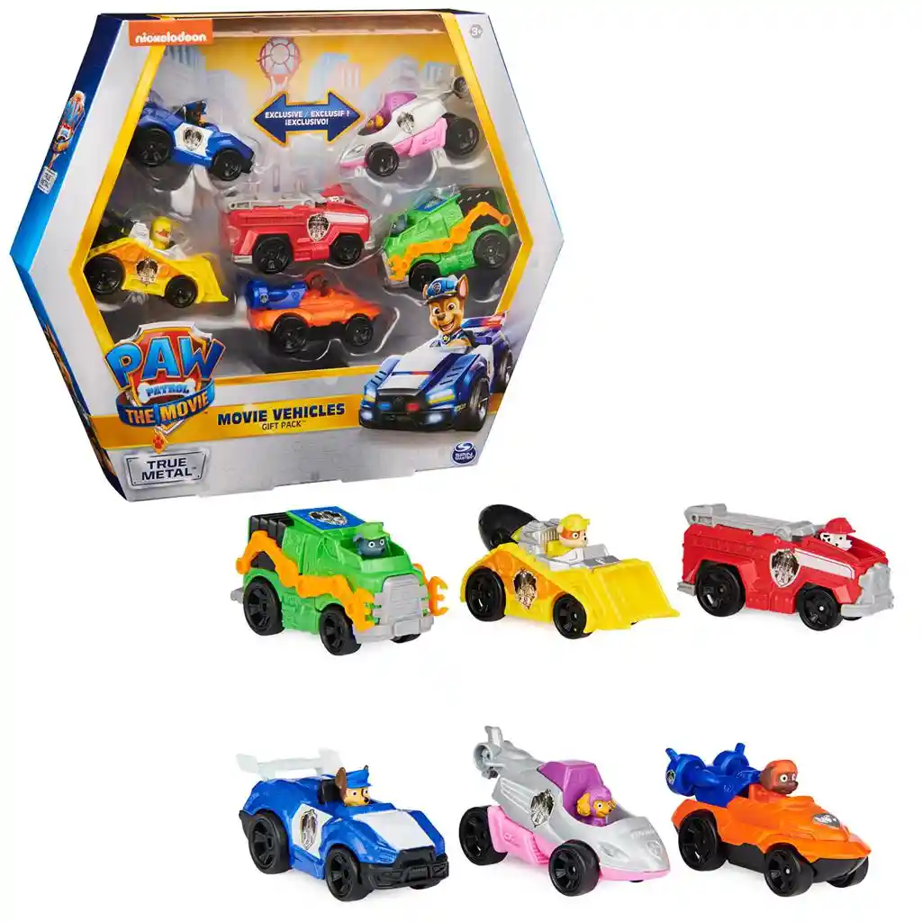 Vehículos Metálicos Paw Patrol Set Surtido Original Spin Master