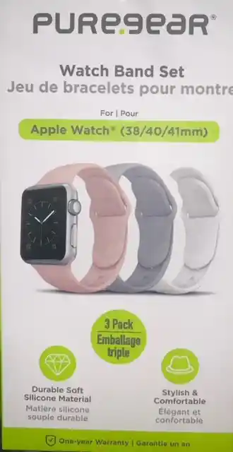 Puregear Pulso Silicina Iwatch 38/40/41 3unid